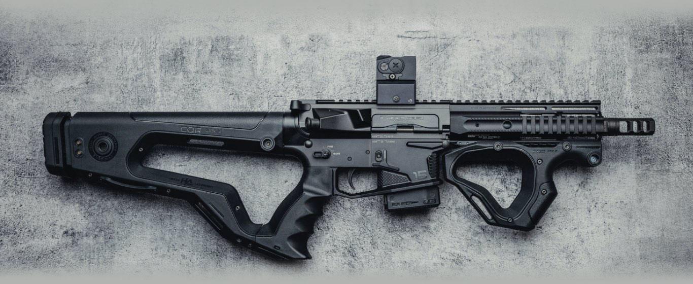 AR-15 Thumb hole stock with ergonomic pistol grip without finger