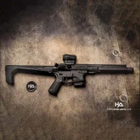 実物パーツ HERA ARMS HRS Fixedstock ブラック 12.4 HRS Light Fixed Buttstock BLACK | Hera Arms