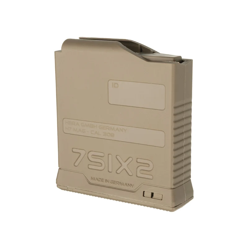 H7 MAG (5 Round .308) TAN 5 Tan H7 mag 5 round .308 caliber magazine pointing left