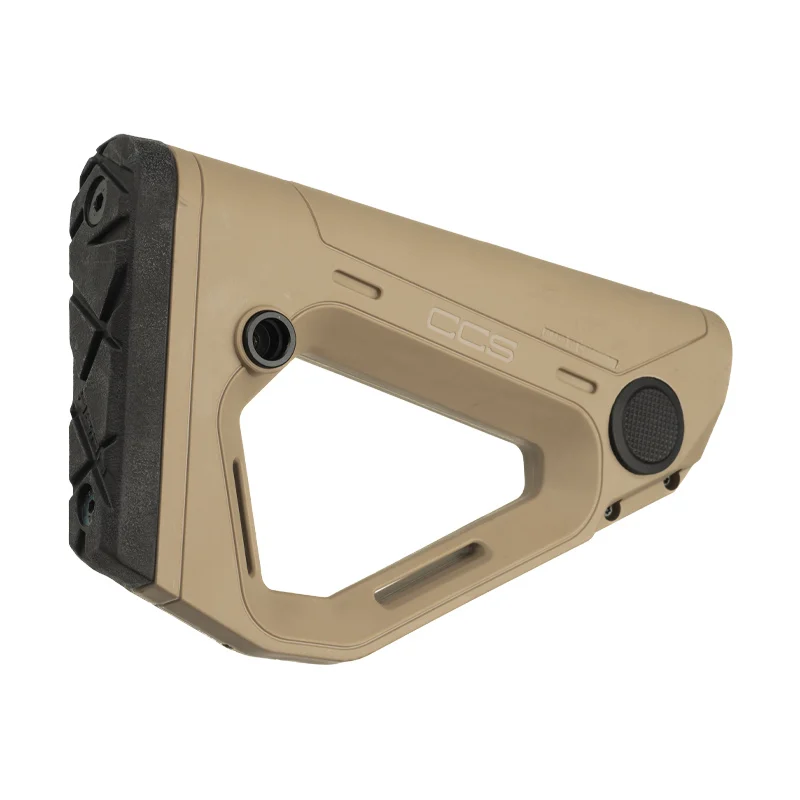 CCS Collapsible Buttstock TAN 7 Tan (FDE) CCS Collapsible Carbine Buttstock - Rear View