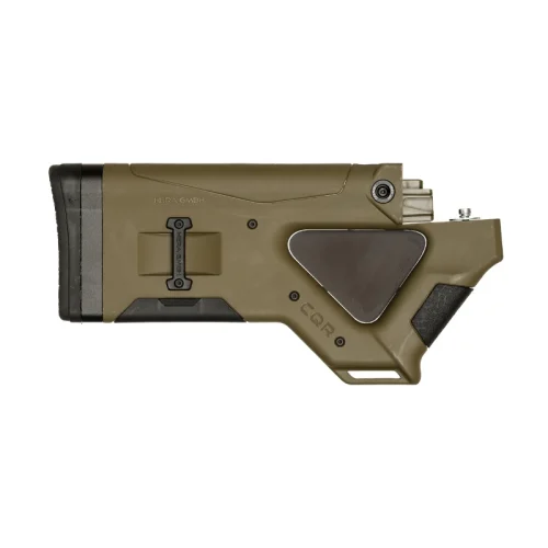 CQR GEN1.0 AK-47 buttstock in OD Green state compliant version facing right
