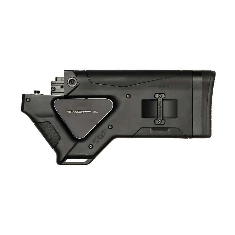 CQR GEN 1.0 AK-47 (CA) Buttstock BLACK 7 CQR GEN1.0 AK-47 buttstock in black state compliant version facing left