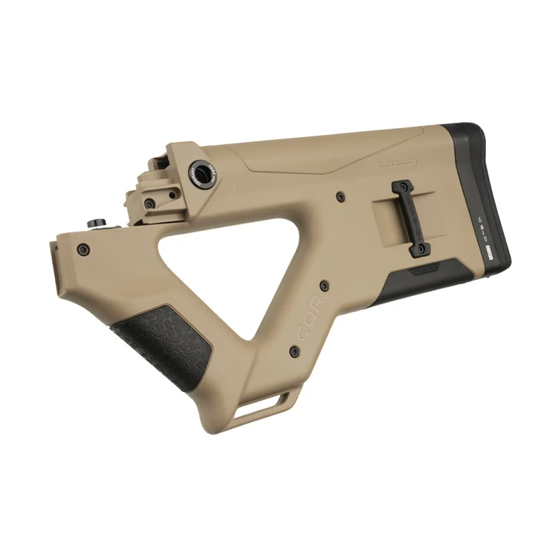 CQR GEN 1.0 AK-47 Buttstock TAN 6 CQR GEN1.0 Buttstock for AK-47 in tan (FDE) tilted left