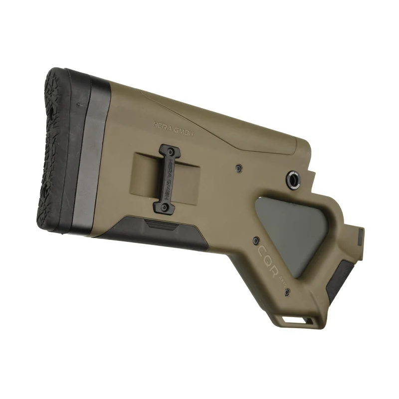 CQR GEN 1.0 (CA) Buttstock GREEN 8 CQR Gen 1.0 for the AR-15 displaying butt pad