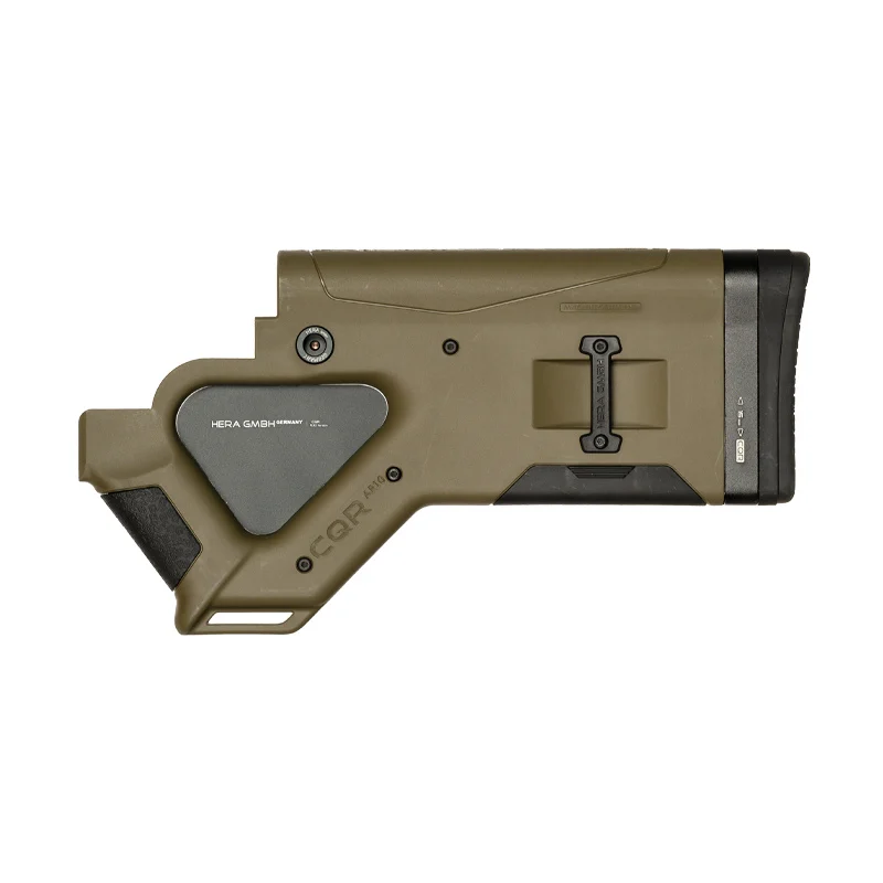 CQR Gen 1.0 California Compliant Buttstock in OD Green pointing left