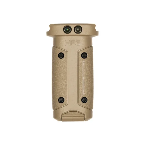 HFG front grip in tan for AR-15s compatible with MIL STD 1913 Picatinny rails