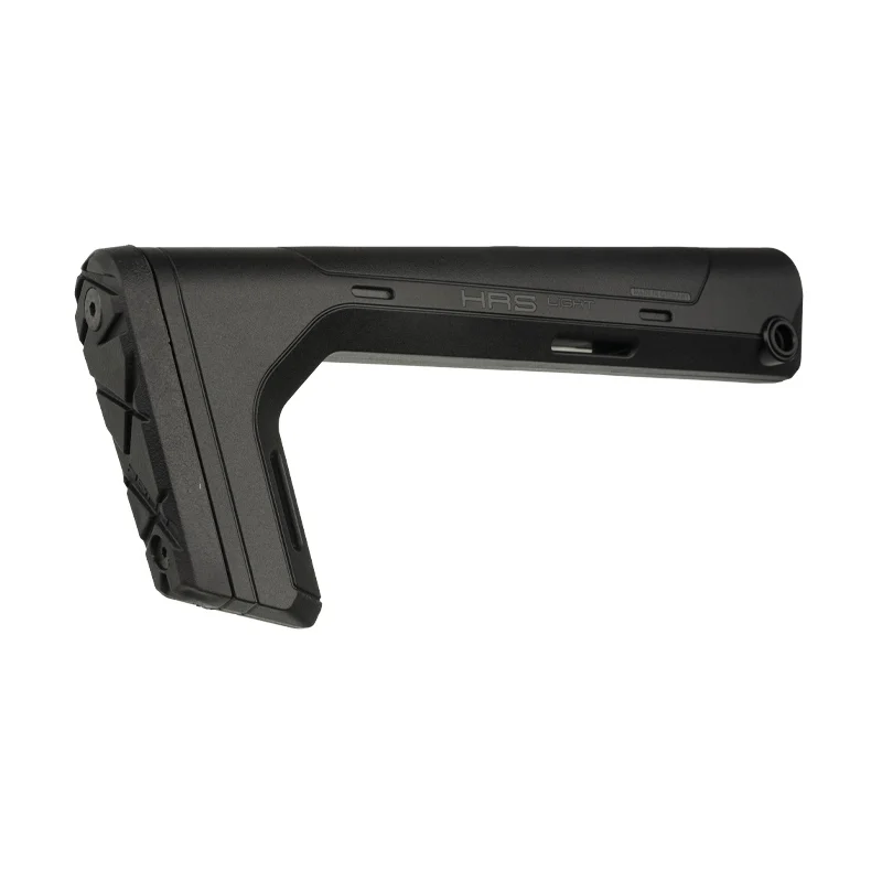 HRS Light Fixed Buttstock BLACK 6 Black Hera Light Fixed Buttstock for AR-15 - Butt Pad View